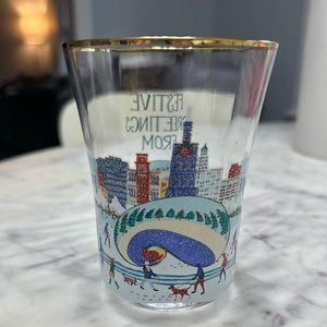 NWT - Anthropologie- Holiday In The City Juice Glass - CHICAGO